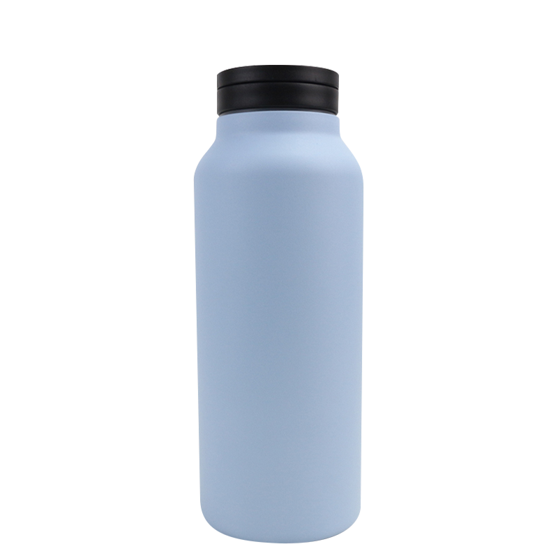 750ml 双壁不锈钢隐藏式背环户外健身太空瓶