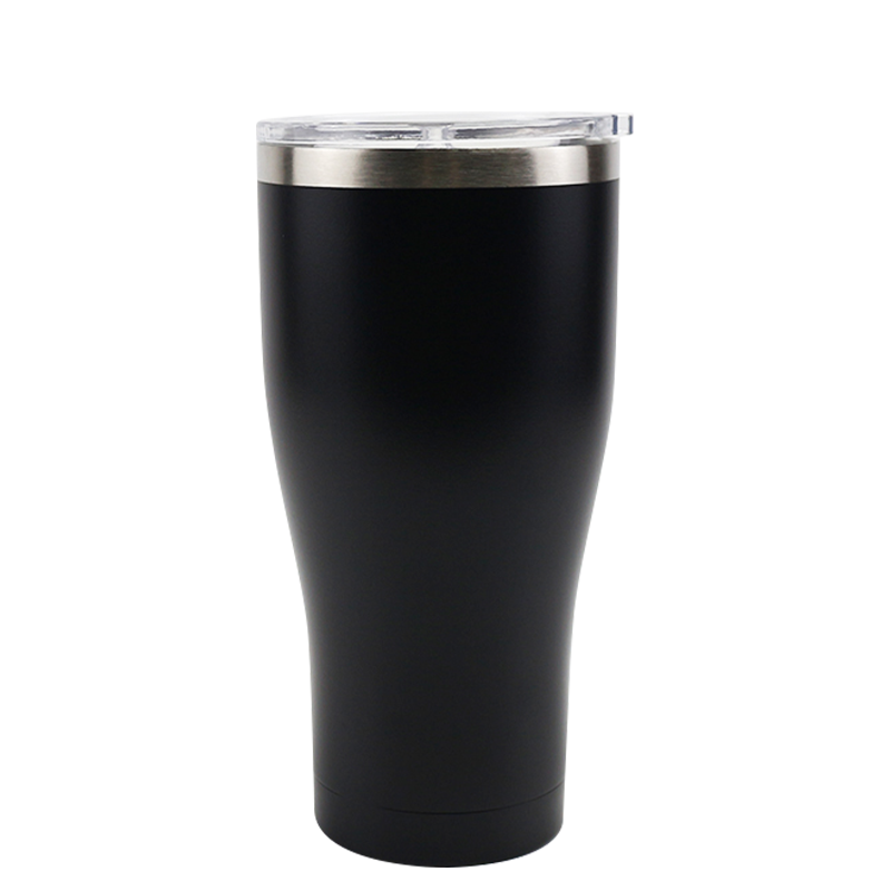 30 盎司不锈钢大直径 AS 塑料推盖汽车玻璃杯