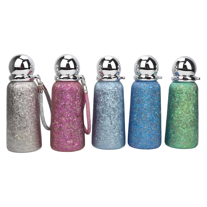 360ml 编织手柄绳钛杯带球形镜盖